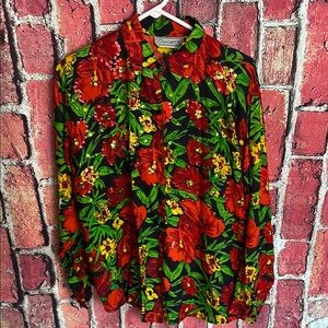 Vintage Concept II Floral Sequin Shirt blouse- Medium